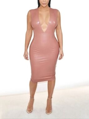 💋PU LEATHER SHEATH DRESS!!!